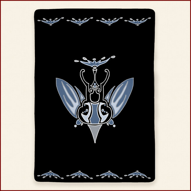 Dekbedovertrek Wing - zwart