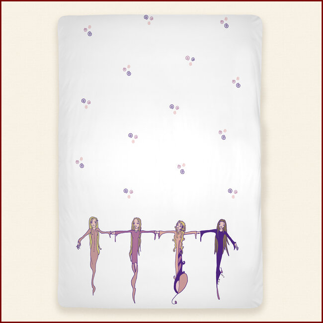 Dekbedovertrek Elf - wit