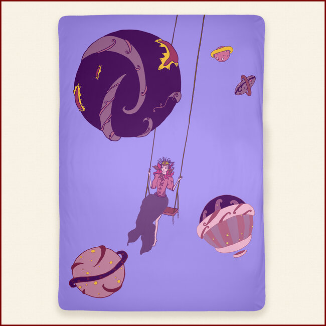 Dekbedovertrek Swing - paars