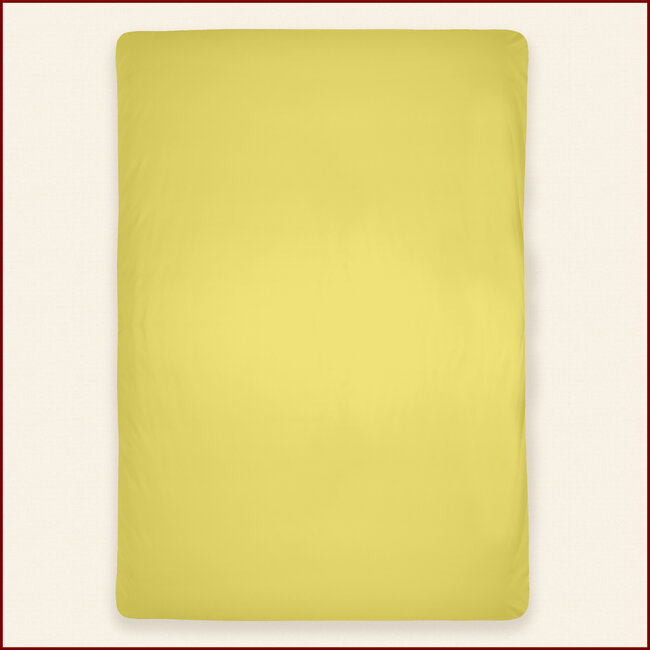 Dekbedovertrek Girl with hat - geel