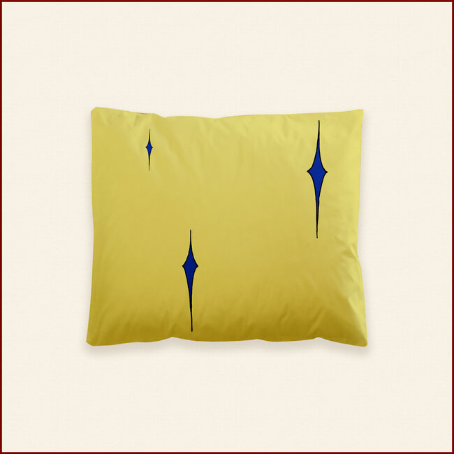 Dekbedovertrek Girl with hat - geel