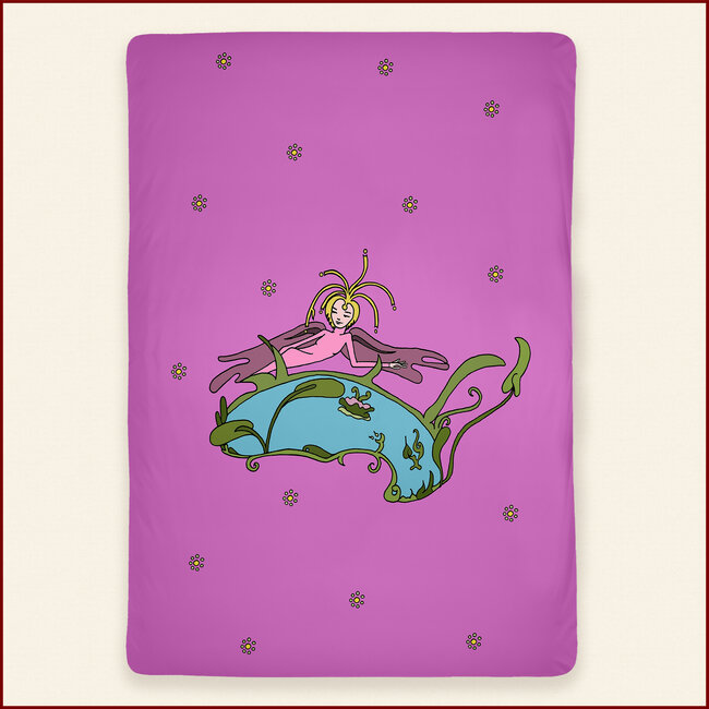 Duvet cover Enjoying Pool - pink