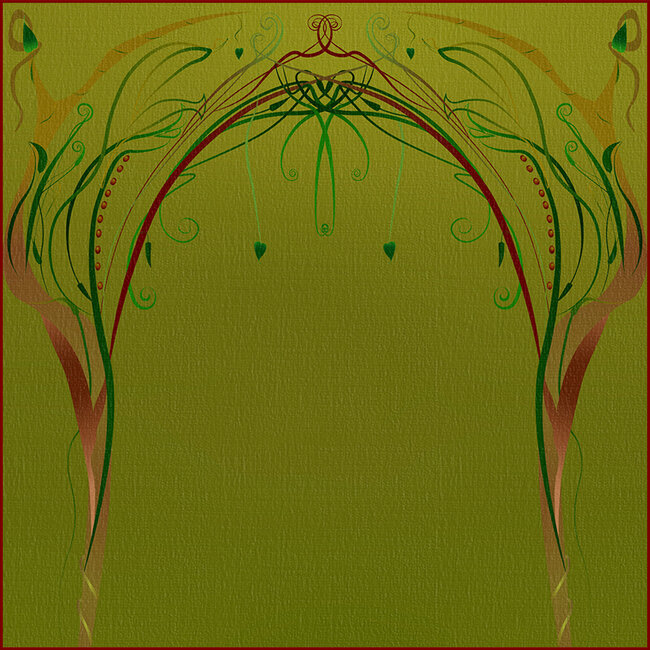 Beach towel Into looking out - green