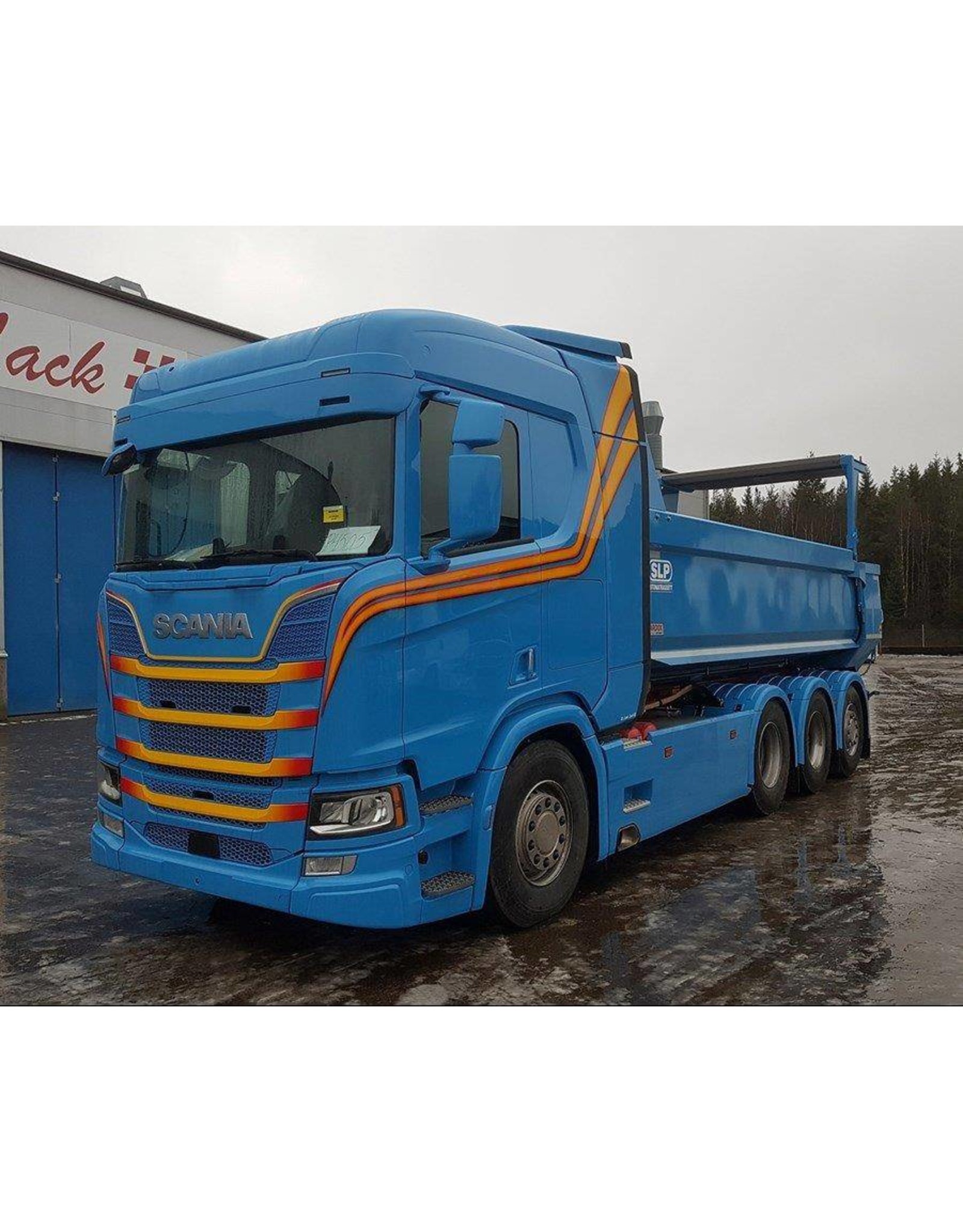 Scania Zonneklep Scania NG / Truckstyle met 2 toplamp gaten