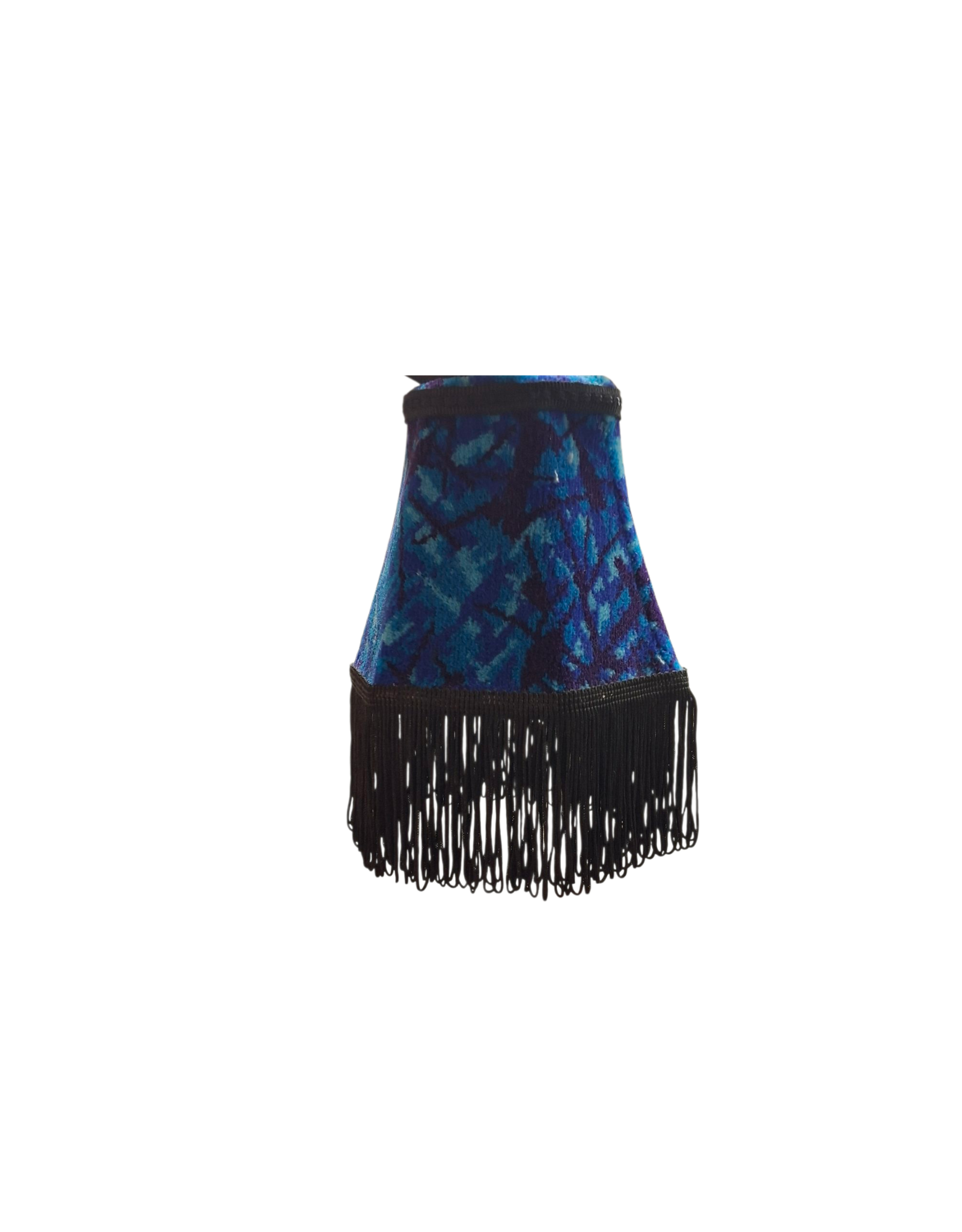 Lampenkap rond pluche