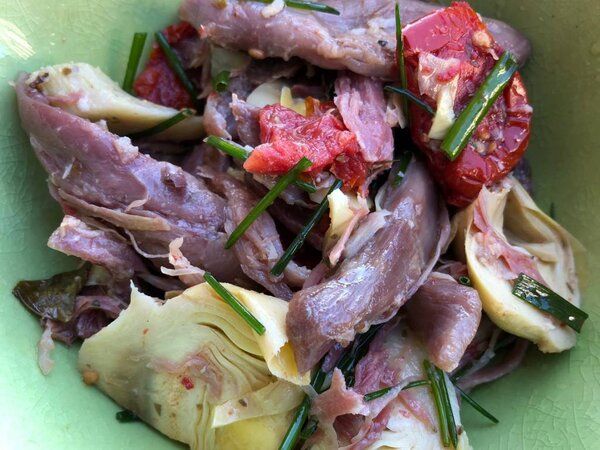 'SdL' Salad duck confit/artichoke
