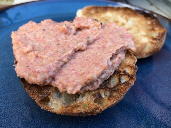 Vegetarische 'filet' Américain (aubergine)