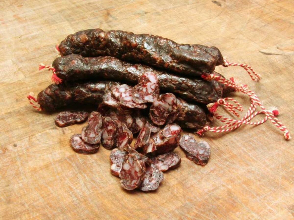 Cured spicy wagyu sausage (homemade)
