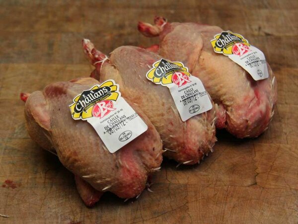 Corn-fed quail Label Rouge