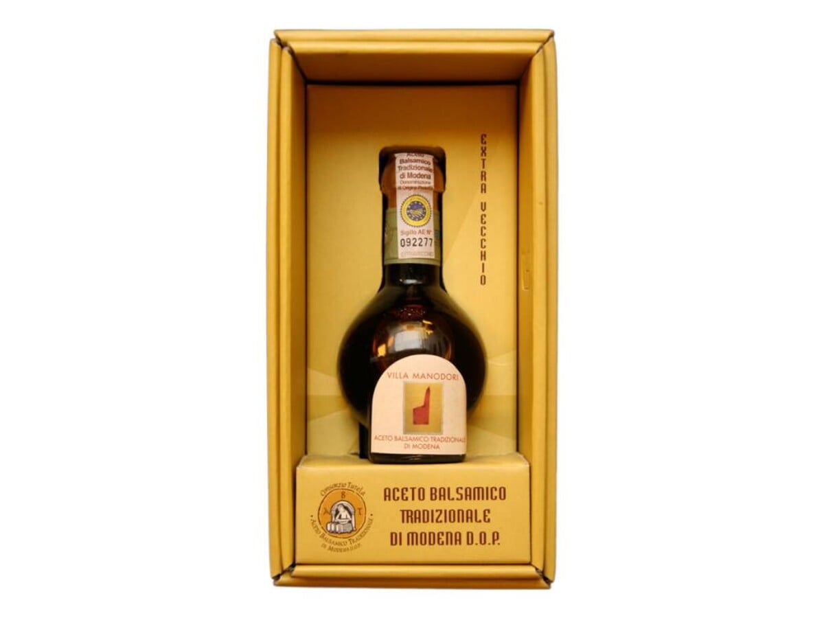 Biologische balsamico azijn Villa Manodori, 25jr Traditionale