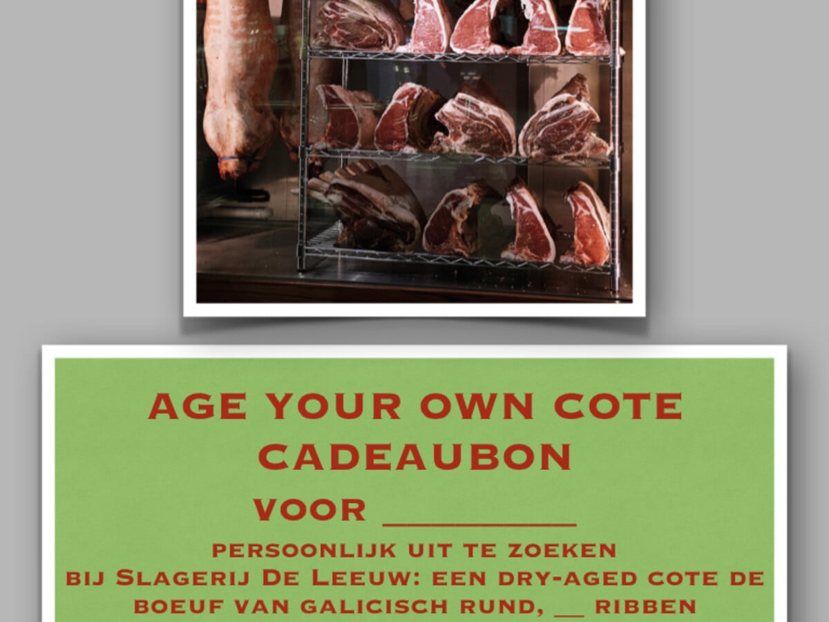 Age your own cote cadeaubon