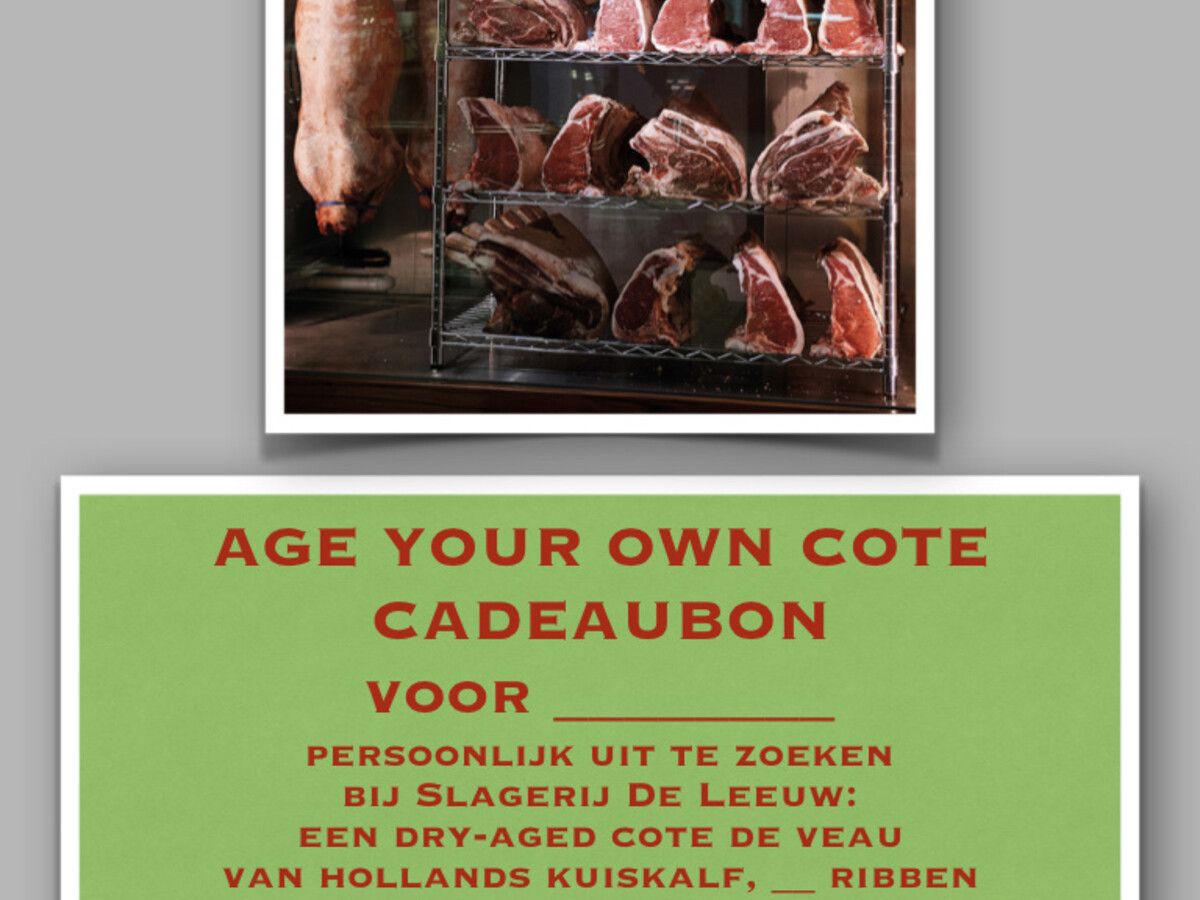 Gift card Age your own cote
