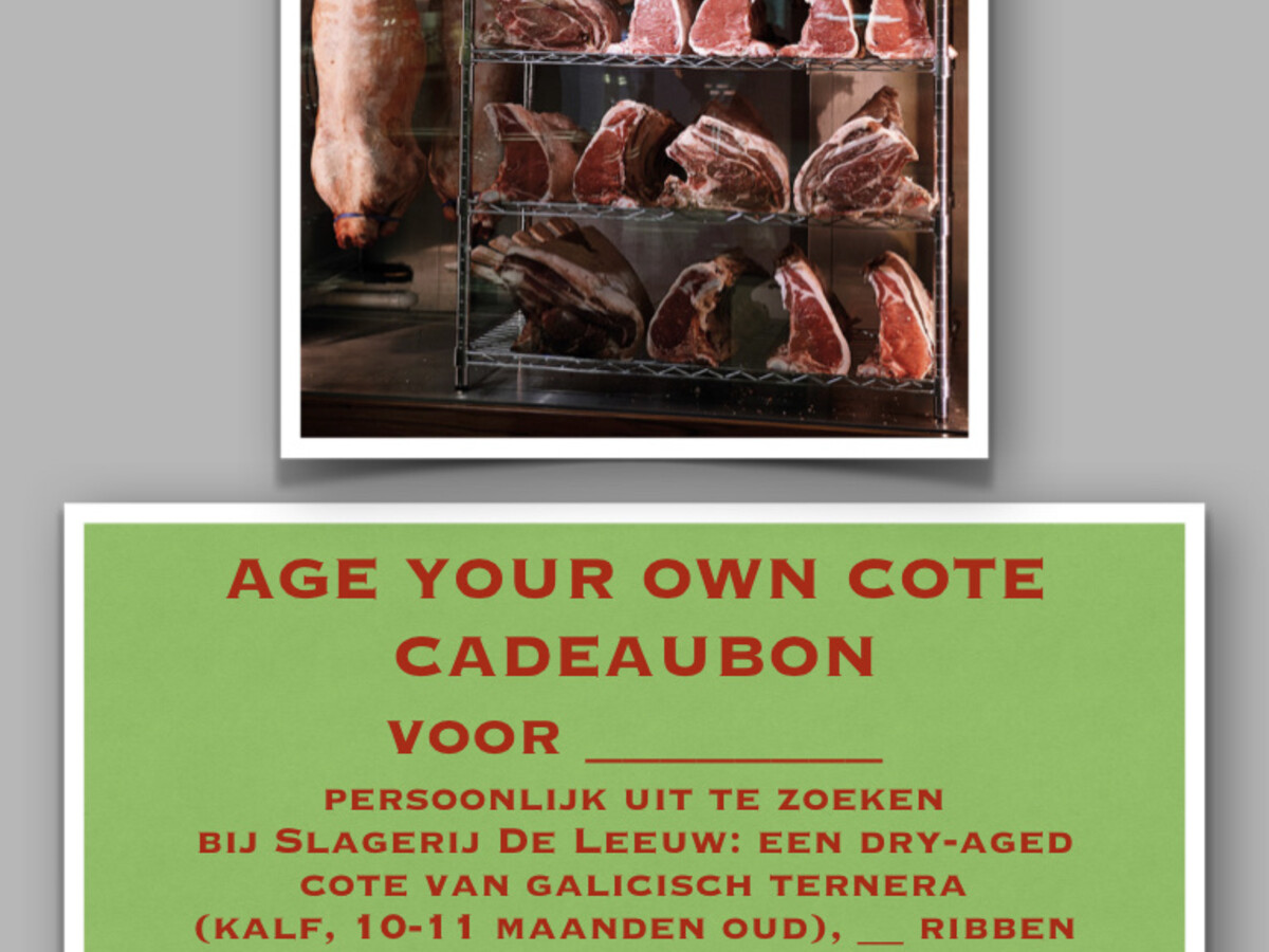 Gift card Age your own cote