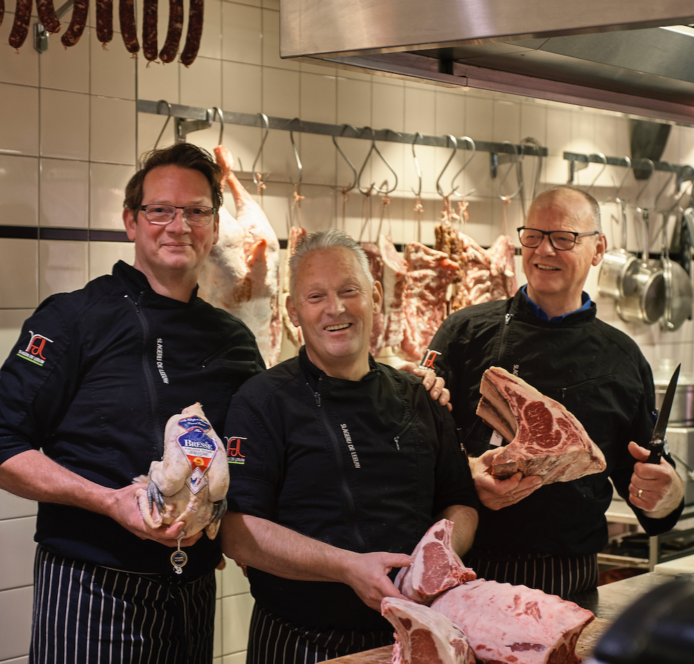 Arno, Henk en Harry, onze vakmannen bij Slagerij De Leeuw!