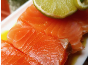 Suprême de saumon aux agrumes (zalm/citrusolie)