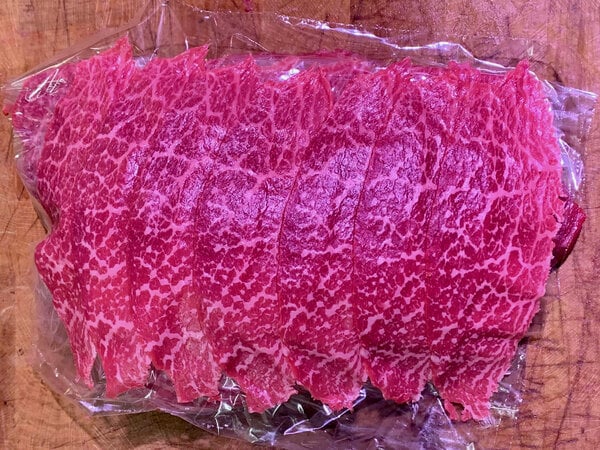 Wagyu carpaccio (Spaans)