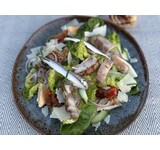 Caesar salade EKO kip/little gem/ansjovis/ei/parmezaan