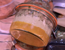 Weckpotje tartaar forel/ venkel/basilicum/tomaat