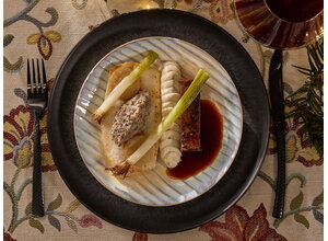 Runderwang & griet/knolselderij/ duxelles/kalfs- & grietjus