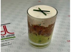 Glaasje tonijn/krabmayonaise/avocado