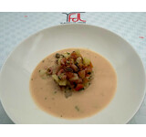 Bretonse vissoep/Hollandse garnaal/kabeljauw/mossel