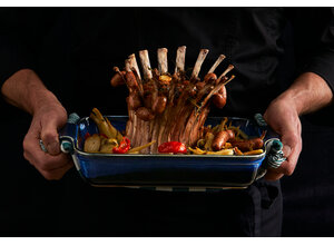 Spaanse zuiglamskroon/ lamsmerguezgehakt