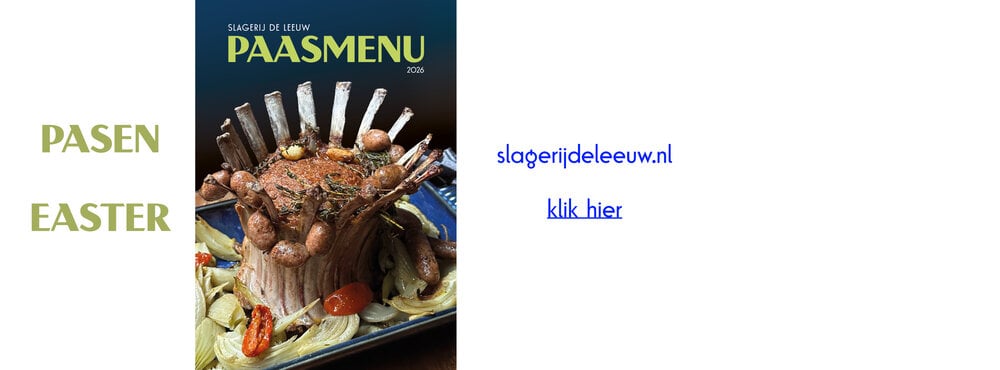 Paasmenu Pasen Easter Slagerij De Leeuw Amsterdam