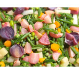 Lentemelange/radijs/doperwt/tuinboon/snijboon/koolrabi