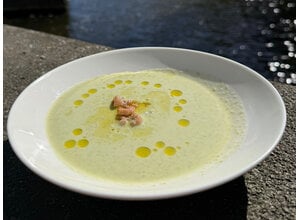 Kropsla soep/Hollandse garnaal/citroenolie