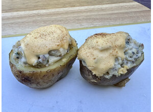 Opperdoezer aardappel/geitenkaas/Hollandaise/truffell