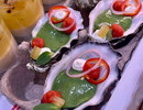 Oester Irish Mór/groene kruiden/tomaat/komkommer