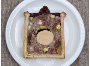 Paté en croûte/runderwang/ portvijgjes/foie