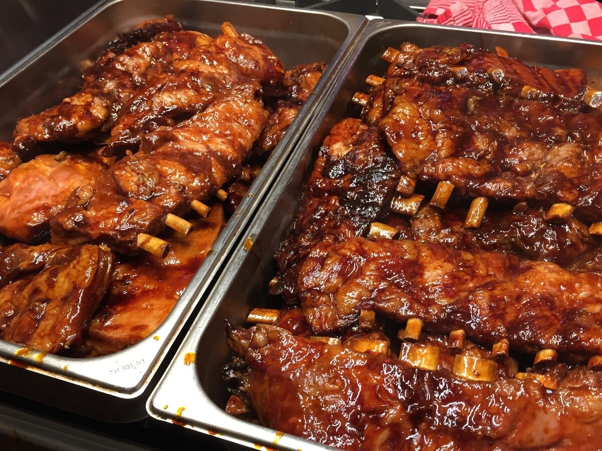 Spareribs cloister pig (cooked)