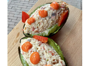 Gevulde avocado/krabsalade