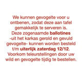 Ballotines (ontbeend&gevuld) wild/gevogelte