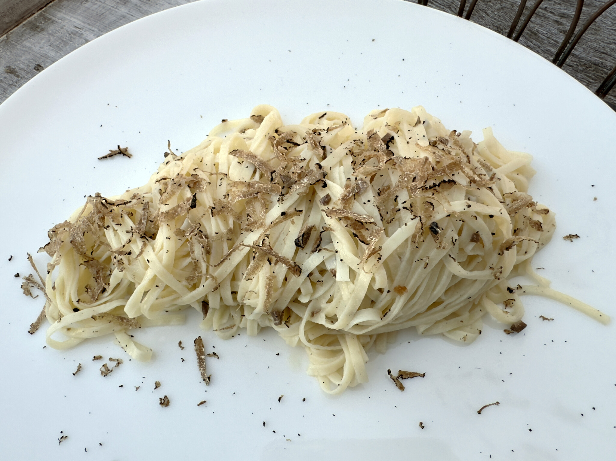 Verse zomertruffel met Cipriani pasta