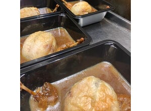 Maiskwartel ballotine/lever/hoisin
