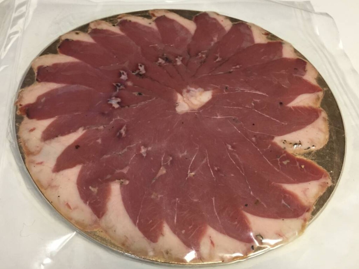 Eendenborst gerookt, plakjes