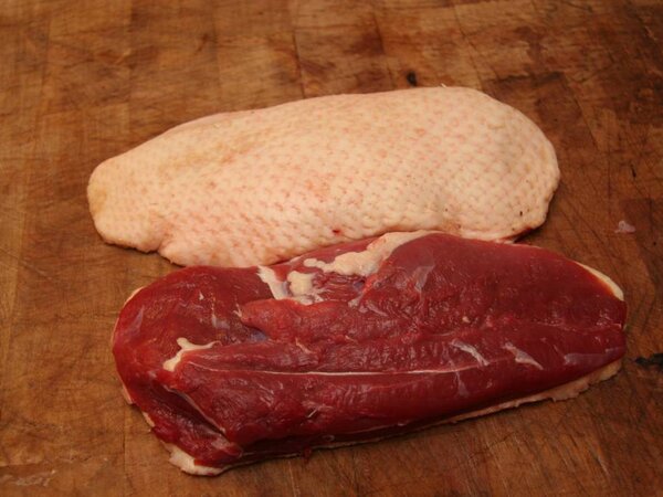 Breast of French duck (magret de canard)