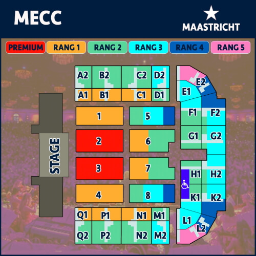 Kaarten Andre Rieu Maastricht 2023 kaart