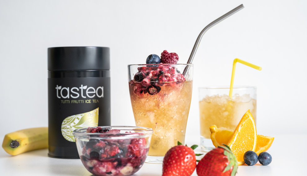 Ice tea Rezept: Tutti Frutti Crushed ice tea