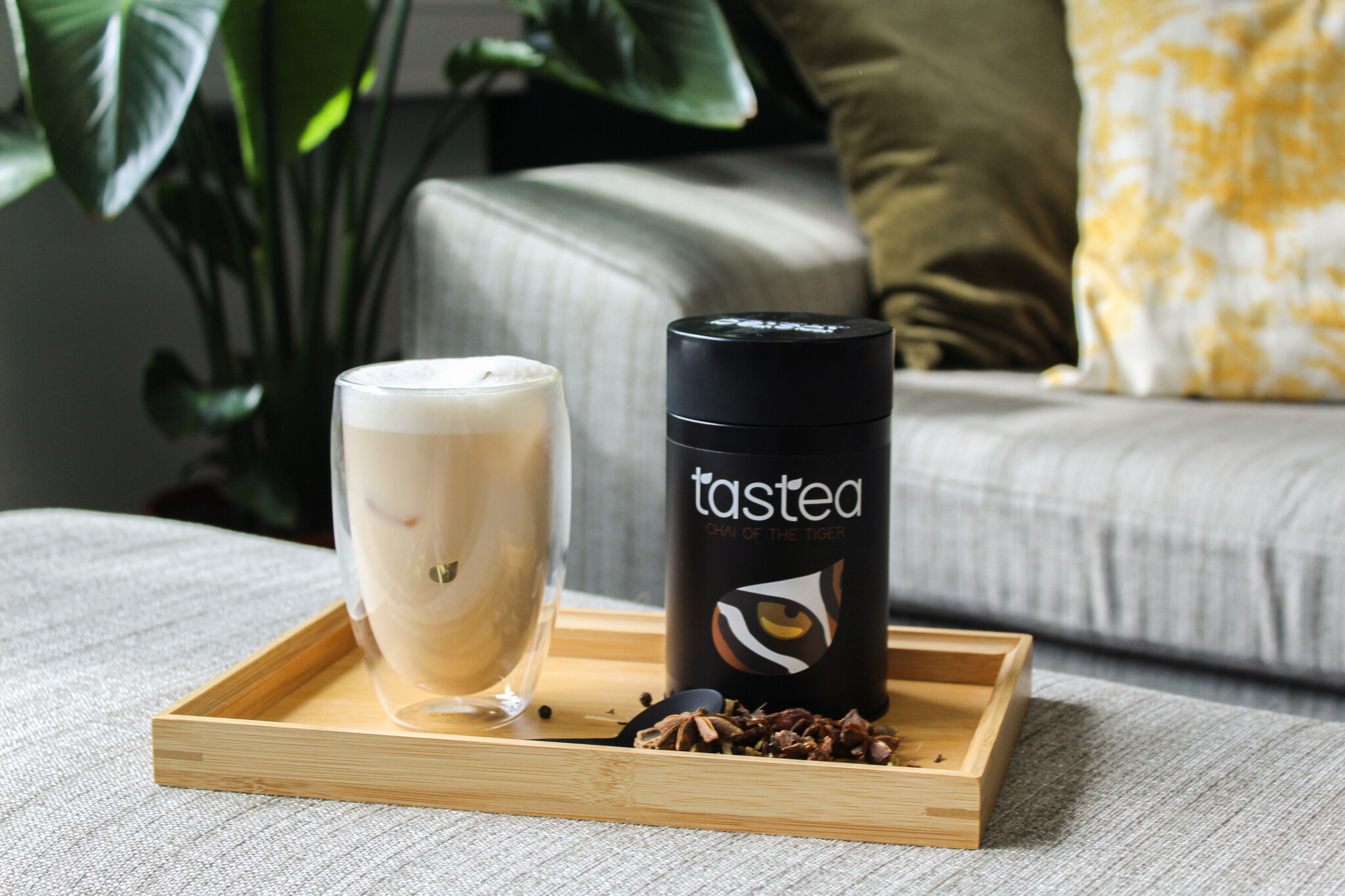 Homemade iced chai thee met cold foam tastea.eu Tastea