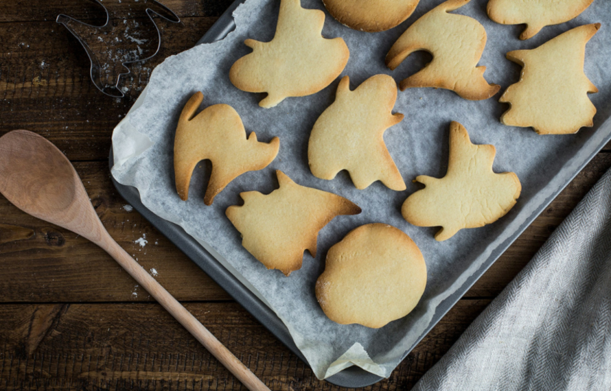 Halloween koekjes met theeglazuur