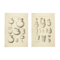 Litho's Egyptische vazen