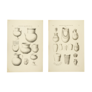 Rijksmuseum van Oudheden Lithographs Egyptian vases