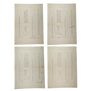 Rijksmuseum van Oudheden Lithographs Ptahmes pillars