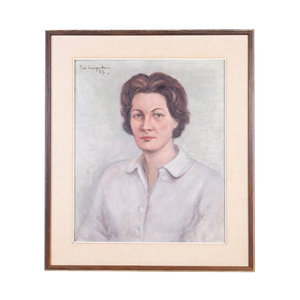 Theo Swagemakers Museum Portret mevr. A Rietra-Wagner