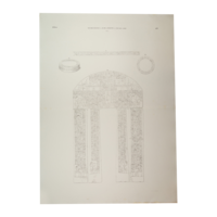 Lithograph door frame chapel of Oeserhat