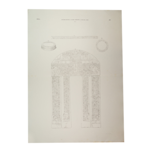 Rijksmuseum van Oudheden Litho deurpost kapel van Oeserhat