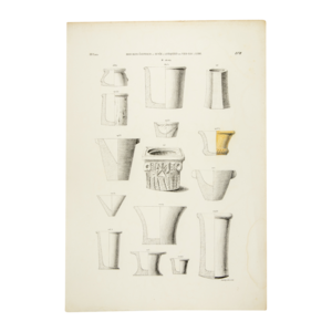 Rijksmuseum van Oudheden Litho Egyptische potjes